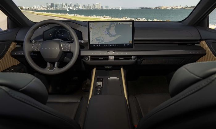 Khoang lái Lexus ES thế hệ mới nổi bật với bảng đồng hồ kỹ thuật số 12,3 inch và màn hình giải trí trung tâm 14 inch. Ảnh: Lexus.