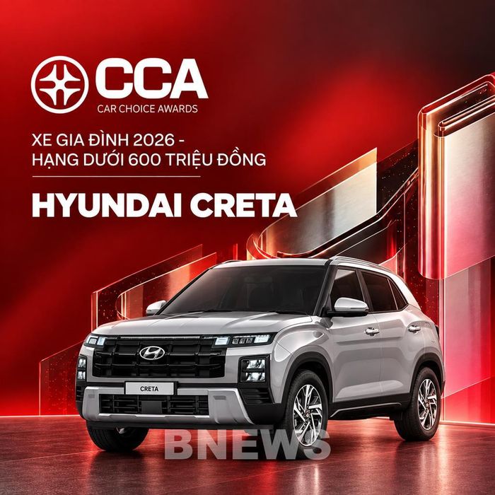 Ở nhóm xe gia đình, Hyundai Creta giành giải ở phân khúc dưới 600 triệu đồng