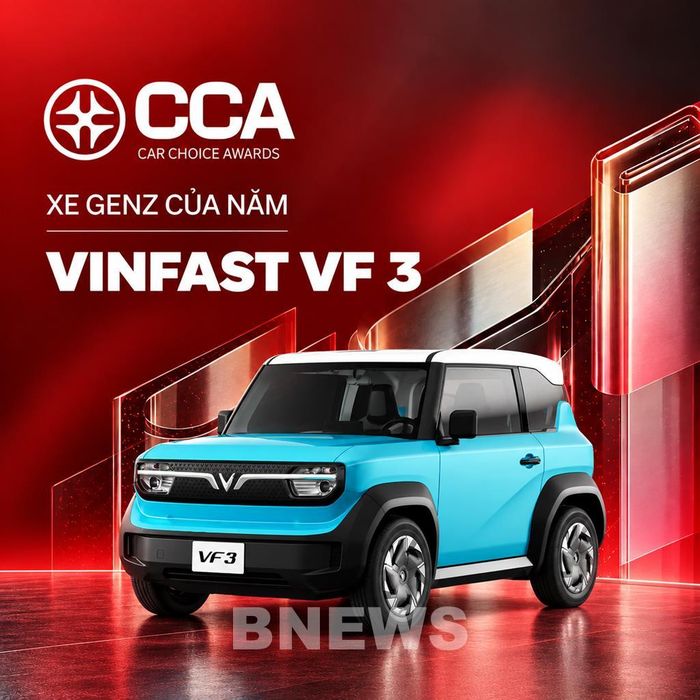 VinFast VF 3 được trao giải “Xe GenZ của năm”