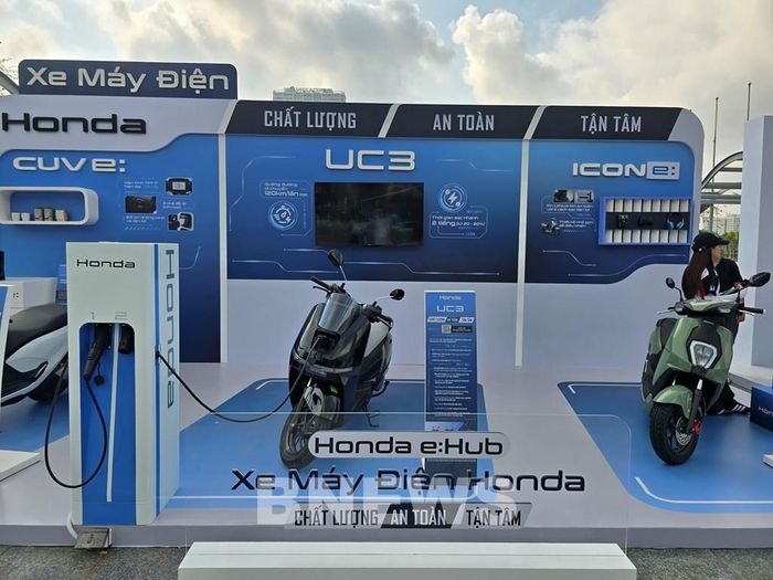 Honda Việt Nam là thương hiệu duy nhất đưa cả xe điện hai bánh và xe bốn bánh tới trưng bày, giới thiệu sản phẩm