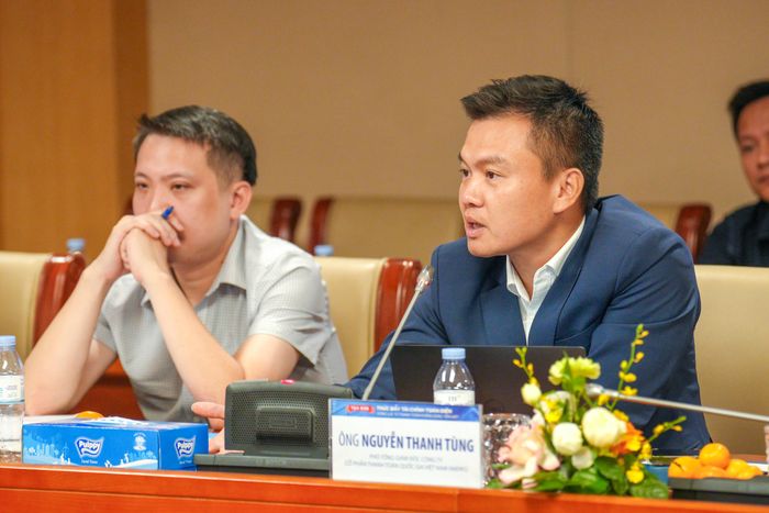 Ông Nguyễn Thanh Tùng, Phó Tổng Giám đốc Công ty Cổ phần Thanh toán Quốc gia Việt Nam (NAPAS). Ảnh: Bnews phát