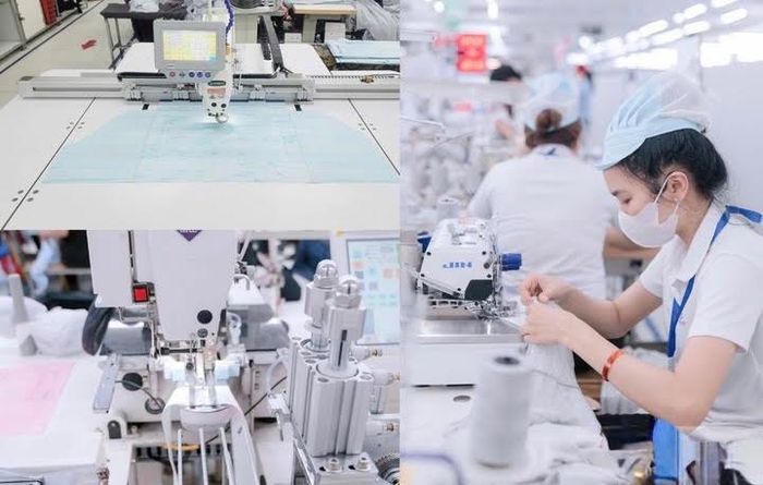 Công ty TNHH May Hoài Sơn đầu tư nhiều trang thiết bị giúp giảm phụ thuộc vào lao động thủ công. Ảnh: Bộ Công Thương
