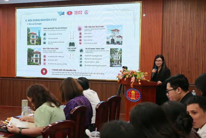 TS. Võ Thanh Tuyền (Trường Đại học Khoa học Xã hội và Nhân văn TP.HCM), chia sẻ tại tọa đàm.