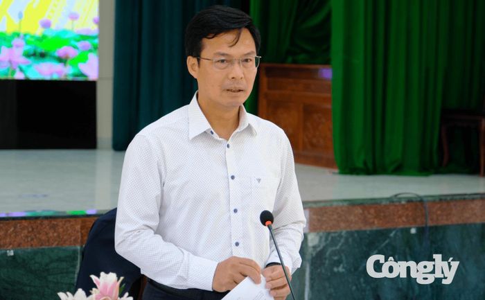 Phó Chủ tịch UBND tỉnh Đinh Văn Tuấn kết luận buổi làm việc.