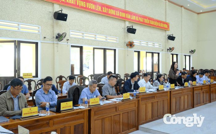 Đại diện các đơn vị tham gia buổi làm việc.