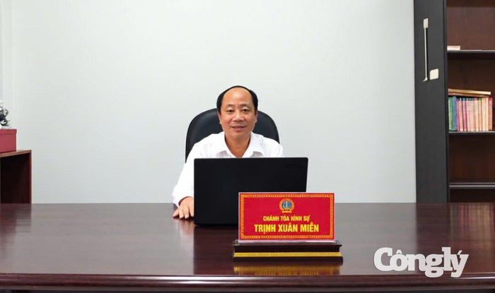 Ông Trịnh Xuân Miễn - Chánh Tòa Hình sự TAND tỉnh Cà Mau