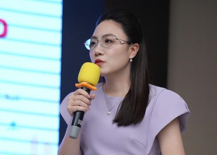 Bà Nguyễn Thị Nga, Tổng giám đốc Công ty CP Nước khoáng Khánh Hòa. Ảnh: Trần Quỳnh.