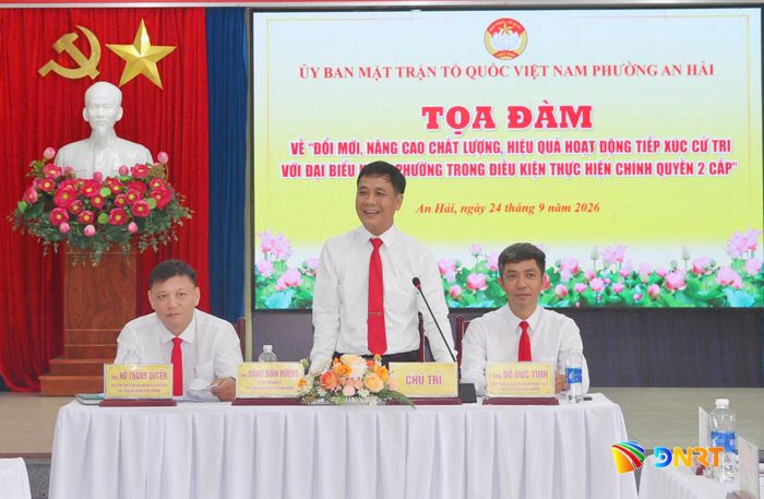 Đổi mới, nâng cao chất lượng, hiệu quả hoạt động tiếp xúc cử tri là nhiệm vụ được Ủy ban MTTQ Việt Nam phường An Hải quan tâm. Ảnh: THIÊN PHÚ