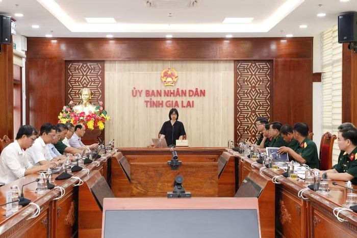  Quang cảnh buổi làm việc. Ảnh: H.P 