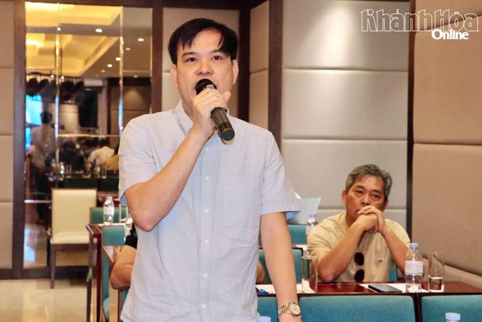 Đại diện Liên đoàn xe Thể thao TP. Hồ Chí Minh góp ý tại hội thảo.