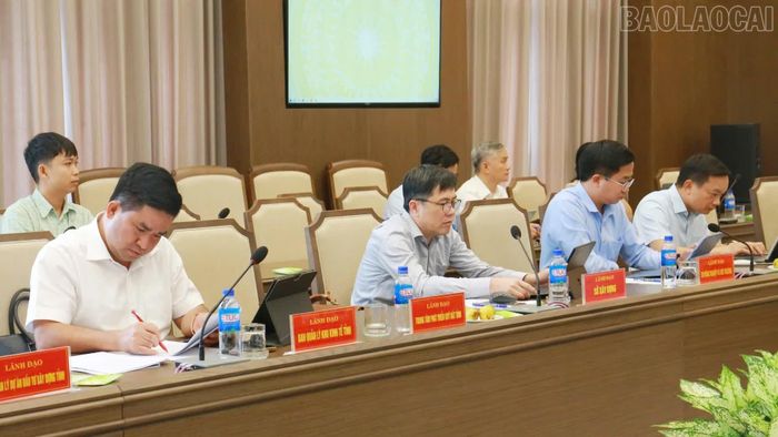 Các đại biểu tham dự buổi làm việc.