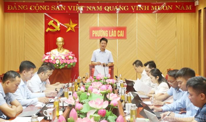 Đồng chí Nguyễn Thế Phước - Phó Bí thư Tỉnh ủy, Chủ tịch Ủy ban MTTQ Việt Nam tỉnh phát biểu kết luận buổi làm việc.