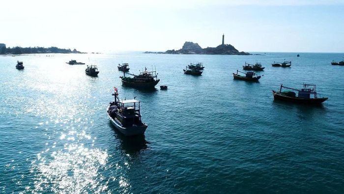 Vùng biển xã Tân Thành (tỉnh Lâm Đồng)