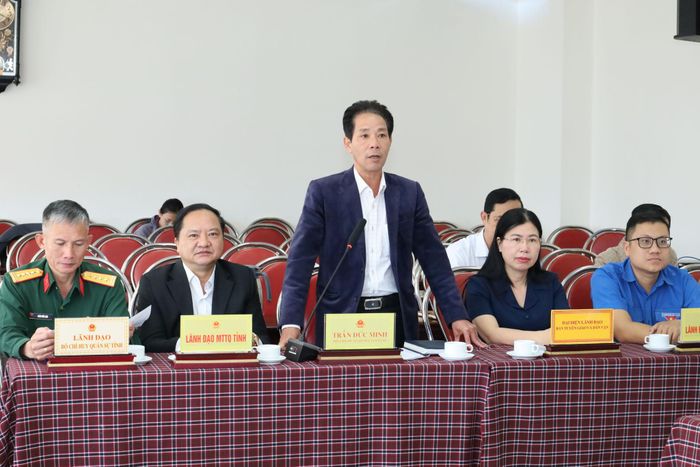 Ông Trần Đức Minh, Phó Giám đốc Sở Giáo dục và Đào tạo tỉnh Lâm Đồng phát biểu tại lễ phát động