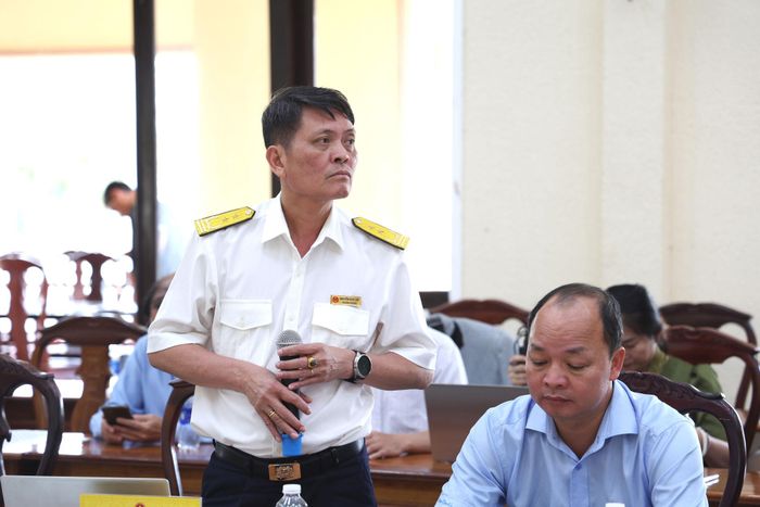 Đại diện lãnh đạo Thuế tỉnh Lâm Đồng phát biểu về thu ngân sách trên địa bàn các xã