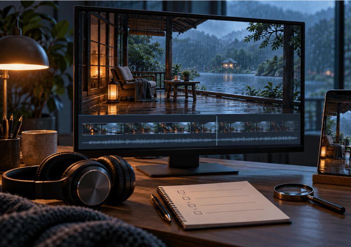 Khâu kiểm tra chất lượng nhìn đồng thời hình ảnh, âm thanh, vật lý, chữ và từng định dạng trước khi xuất bản.