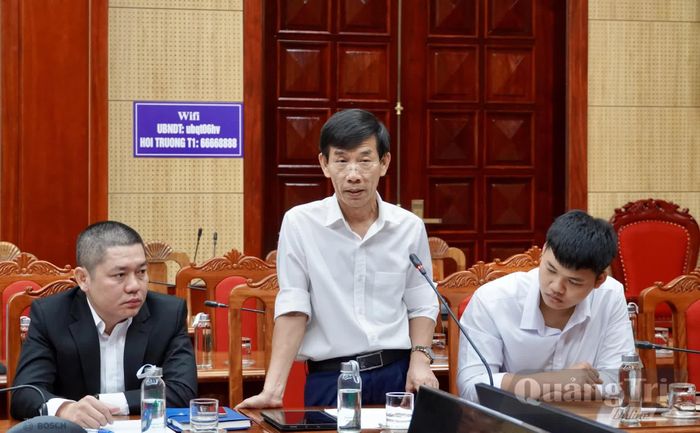 Đại biểu phát biểu tại buổi làm việc - Ảnh: H.N