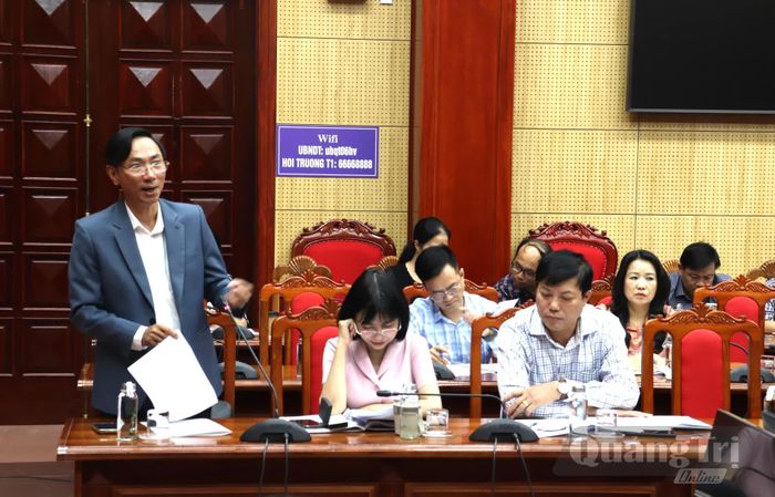 Đại diện lãnh đạo Sở Văn hóa, Thể thao và Du lịch phát biểu tại cuộc họp - Ảnh: L.T