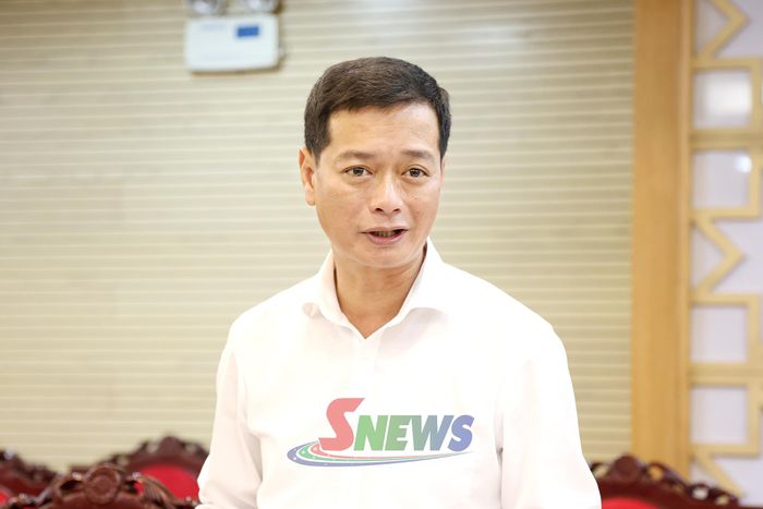 Lãnh đạo Sở Nông nghiệp và Môi trường phát biểu ý kiến tại cuộc họp.