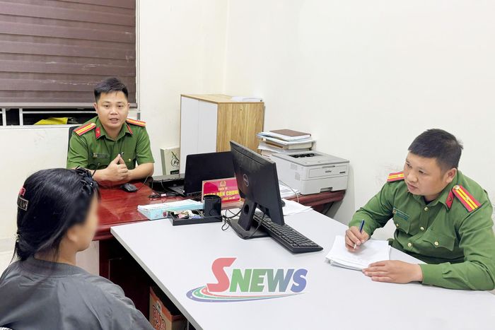 Công an xã Yên Sơn đã đưa cháu V.T.L về trụ sở và liên lạc cho gia đình tới đón