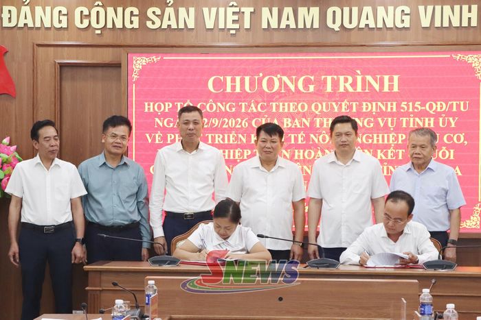 Ký kết Biên bản hợp tác giữa Hội Nông dân tỉnh và Công ty TNHH Một thành viên Quế Lâm Phương Bắc.