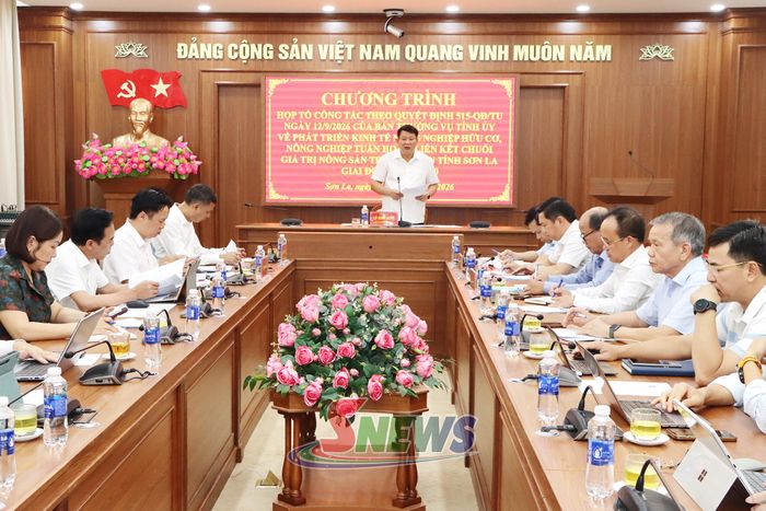 Họp Tổ công tác 515 của Ban Thường vụ Tỉnh ủy về phát triển kinh tế nông nghiệp hữu cơ, nông nghiệp tuần hoàn, liên kết chuỗi giá trị nông sản trên địa bàn tỉnh, giai đoạn 2026-2030.