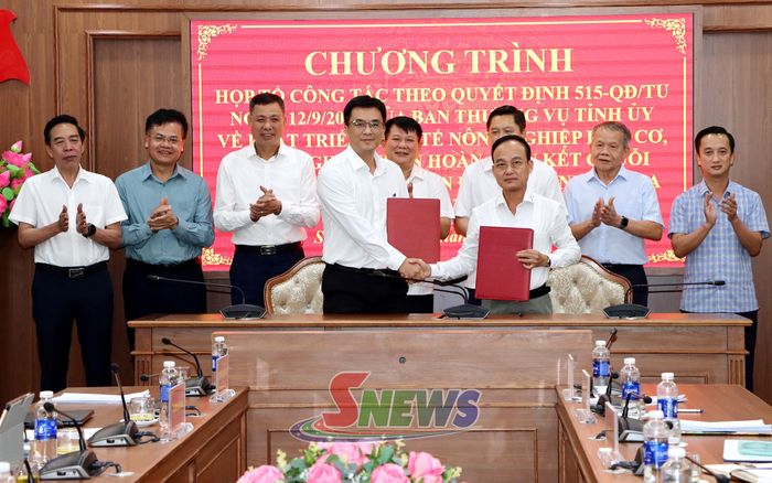Ký kết Biên bản hợp tác đồng hành xây dựng, phát triển kinh tế nông nghiệp hữu cơ, tuần hoàn chuỗi giá trị trên địa bàn xã Bình Thuận.
