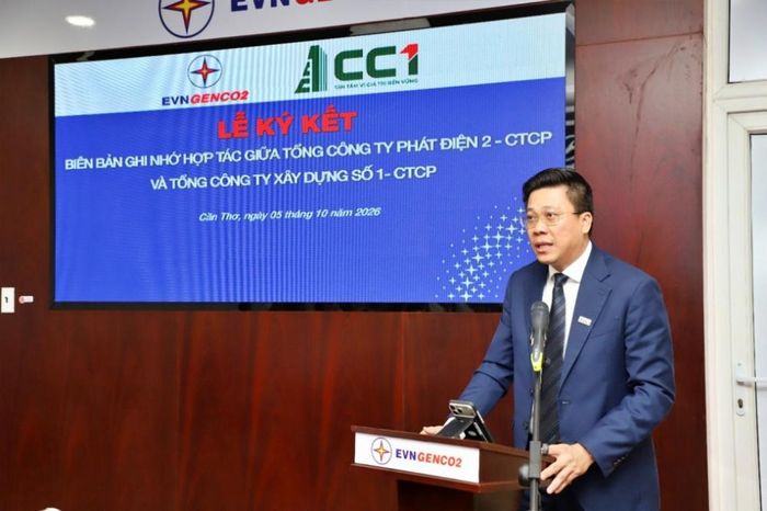 Ông Lê Bảo Anh - Tổng Giám đốc- Phó Chủ tịch HĐQT CC1 phát biểu tại sự kiện.
