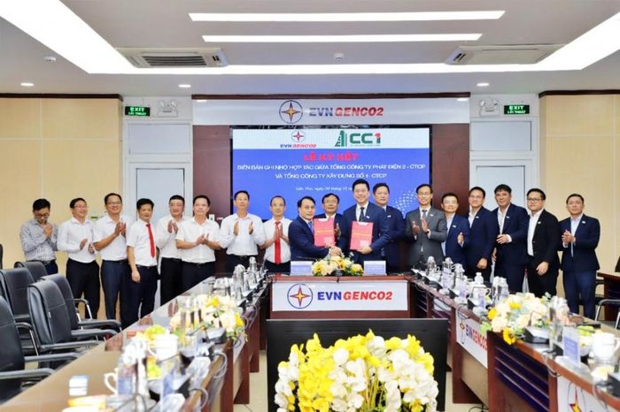 Biên bản ghi nhớ là dấu mốc ghi nhận sự đồng thuận và tăng cường hợp tác giữa EVNGENCO2 và CC1.
