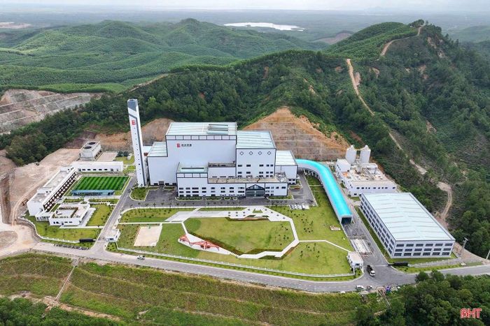  Nhà máy Điện rác Phú Sơn. Ảnh: Báo Hà Tĩnh 