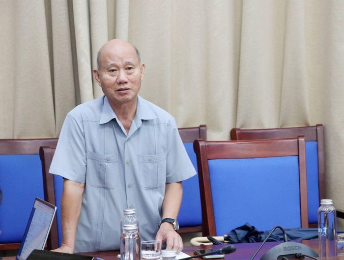 Đại diện Hội Doanh nghiệp nhỏ và vừa tỉnh phát biểu.