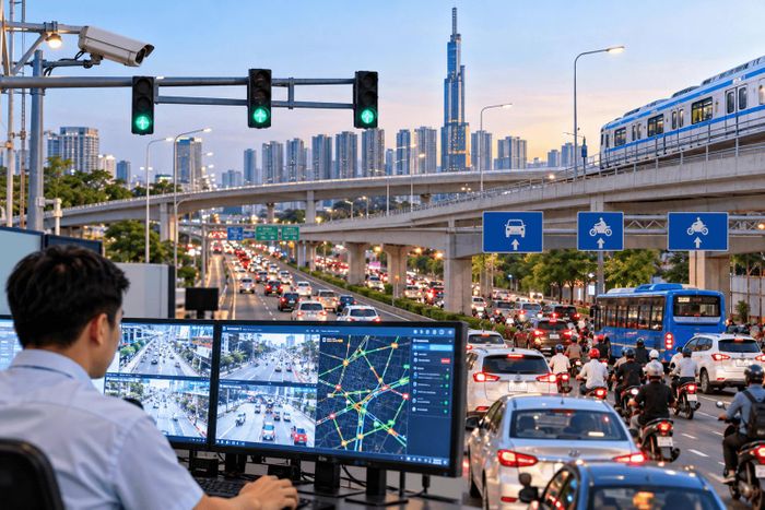 TP. Hồ Chí Minh tăng ứng dụng AI trong điều hành giao thông, góp phần giảm ùn tắc tại các khu vực có lưu lượng phương tiện cao