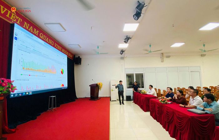 Đoàn giám sát làm việc với Sở Khoa học và Công nghệ tỉnh Lạng Sơn. Ảnh: Đắc Trường