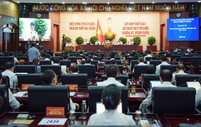 Quảng cảnh khai mạc HĐND TP. Đà Nẵng khóa XI, nhiệm kỳ 2026-2031 - Kỳ họp thứ 6 (Ảnh: PV)