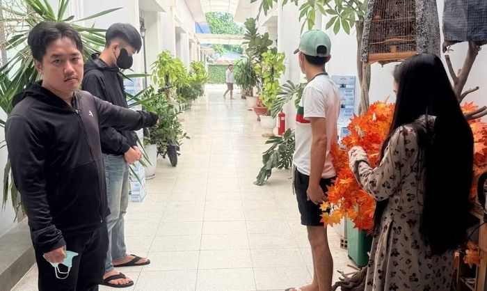 Các đối tượng thời điểm bị bắt quả tang.