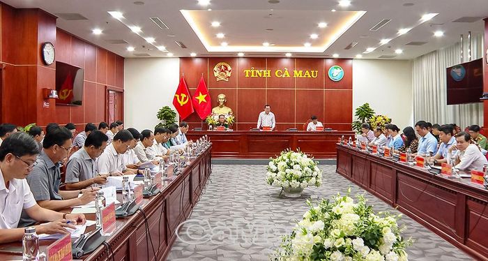 Đồng chí Ngô Vũ Thăng, Phó Chủ tịch UBND tỉnh, Trưởng Ban tổ chức Tết Quân Dân năm 2027 phát biểu chỉ đạo tại cuộc họp.
