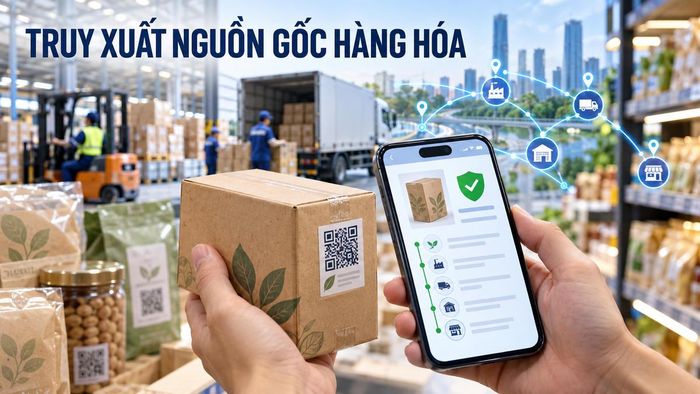 Truy xuất nguồn gốc trên môi trường số đặt ra yêu cầu về tuân thủ, trách nhiệm dữ liệu và bảo vệ người tiêu dùng. (Ảnh minh họa, có hỗ trợ AI).