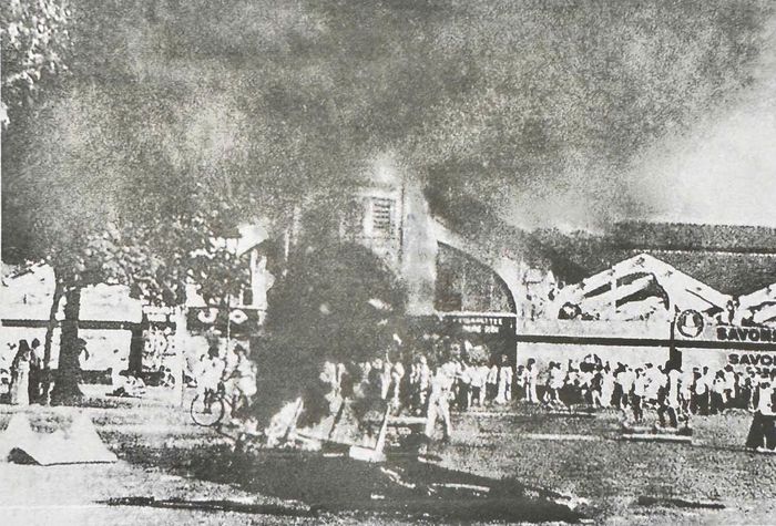 Thành phố Sài Gòn trong những ngày kháng chiến chống Pháp năm 1945 (nguồn: Bảo tàng Cách mạng TPHCM)