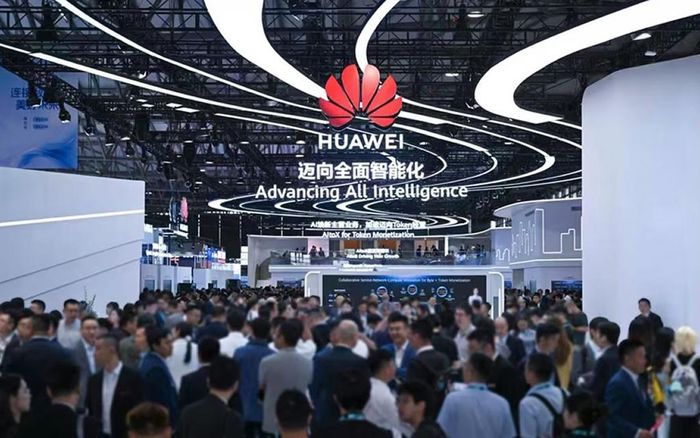 Gian hàng của Huawei tại MWC Thượng Hải 2026 ở Sảnh N1