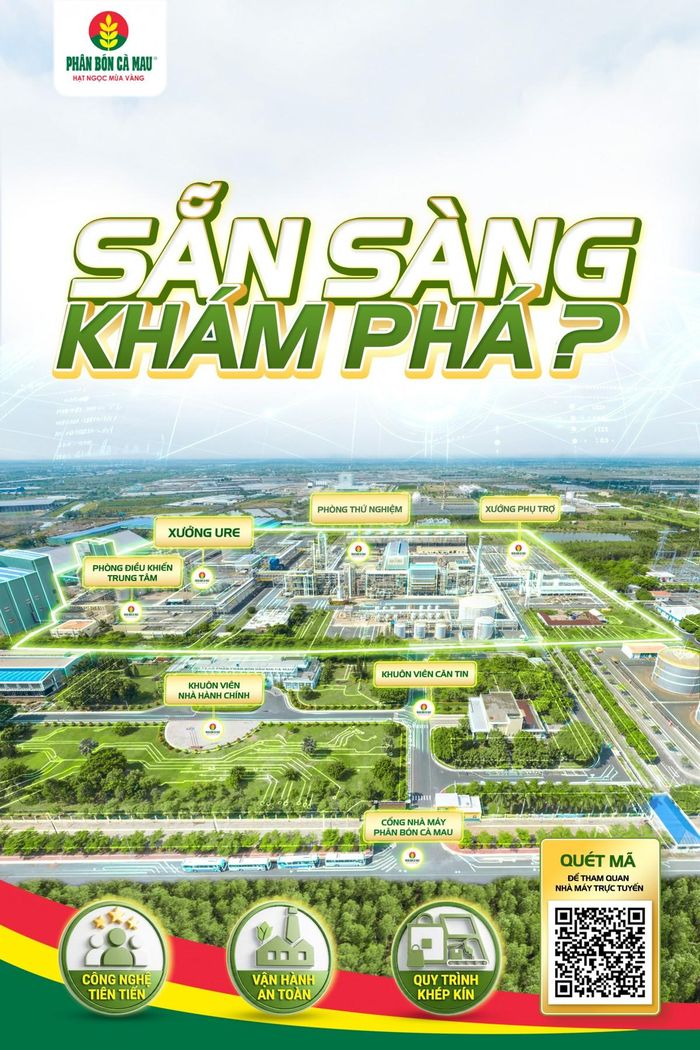 Hình ảnh: Website tham quan nhà máy Phân Bón Cà Mau thamquannhamay.pvcfc.com.vn