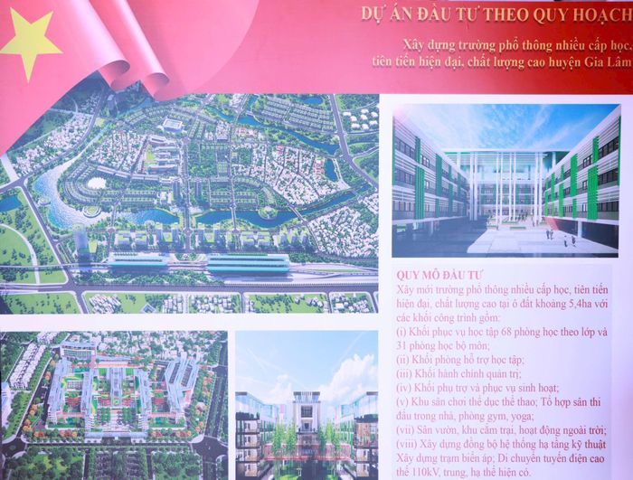 Hình ảnh tổng thể quy mô các dự án thực hiện trên địa bàn xã. Ảnh: Văn Tuyến