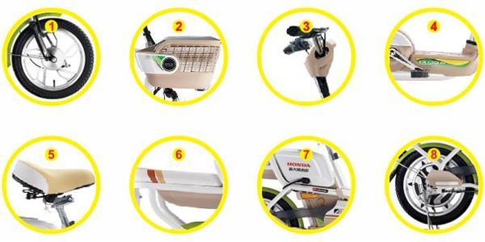 Động cơ 250W, đi khoảng 50-60 km/lần sạc