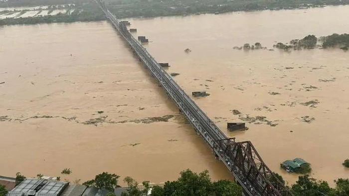 Lũ các sông ở miền Trung lên nhanh. Ảnh: PV