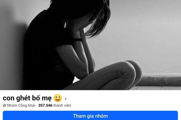 Nhóm "Con ghét bố mẹ" với hàng trăm nghìn thành viên.