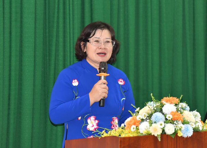  Phó bí thư Thành ủy TP.HCM Văn Thị Bạch Tuyết phát biểu chỉ đạo tại hội nghị. Ảnh: Phan Anh.