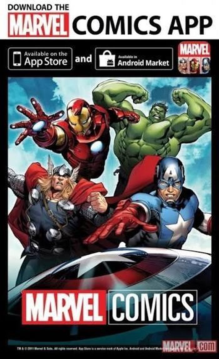  Hình ảnh quảng bá ứng dụng Marvel Comics. 