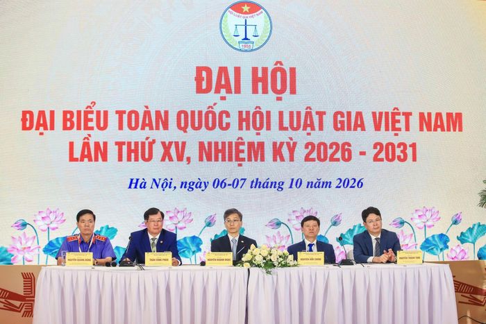 Đoàn Chủ tịch Đại hội. Ảnh: Hữu Thắng.