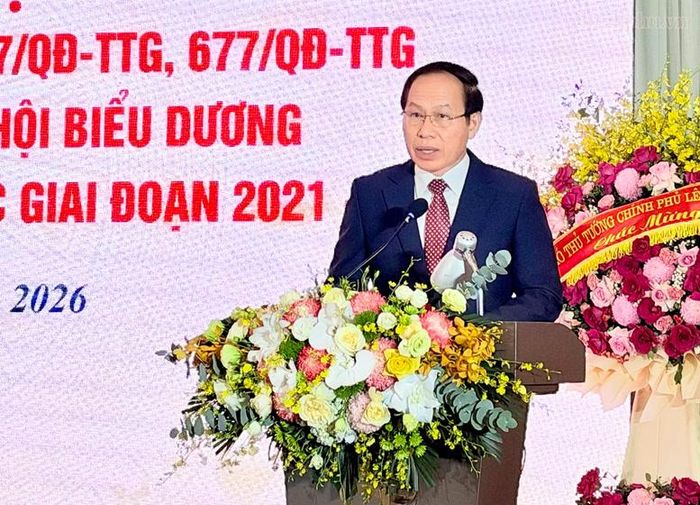 Phó Thủ tướng đề nghị trong giai đoạn 2026-2030, Hội Khuyến học Việt Nam và các bộ, ban, ngành và địa phương cần tập trung thực hiện 7 nhiệm vụ trọng tâm - Ảnh: chinhphu.vn/Thu Sa