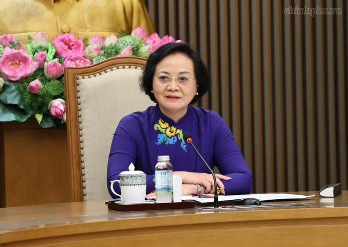 Phó Thủ tướng Phạm Thị Thanh Trà phát biểu tại buổi làm việc - Ảnh: chinhphu.vn/Thu Giang