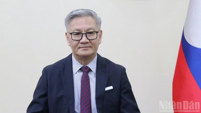 Phó Thủ tướng, Bộ trưởng Ngoại giao Lào Thongsavanh Phomvihane. (Ảnh: DUY TOÀN)